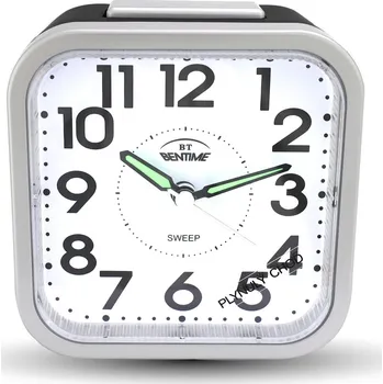 Budík Bentime Budík s plynulým chodem NB51-BM09802BK-O + 2 měsíce na vrácení zboží