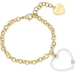 S'Agapõ Romantický pozlacený náramek se srdcem Vibes SVB16 + 2 měsíce na vrácení zboží