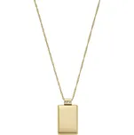 Fossil Minimalistický pozlacený náhrdelník Drew JF04688710 + 2 měsíce na vrácení zboží