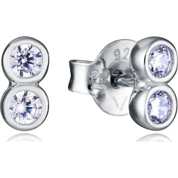 Módní doplněk Viceroy Drobné stříbrné náušnice se zirkony 2308E000-30 + 2 měsíce na vrácení zboží