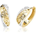 Cutie Diamonds Půvabné kruhové náušnice ze žlutého zlata s brilianty DZ6462-2134-80-00-X-1 + 2 měsíce na vrácení zboží