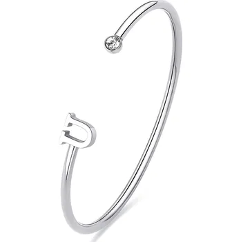 Náramek S'Agapõ Otevřený pevný náramek s písmenem U Click SCK231 + 2 měsíce na vrácení zboží