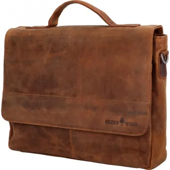 Green Wood Luxusní pánská kožená taška José Camel