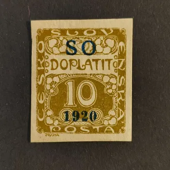 Sběratelství Známka ČSR, Pof.SO34**, 10h