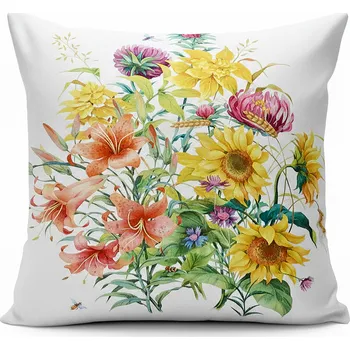 Polštář Dekorační polštář JARNÍ LOUKA I. 40x40 cm Mybesthome Varianta: Povlak na polštář s výplní, 40x40 cm