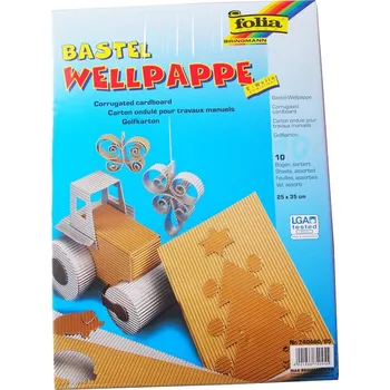 Papír Barevná vlnitá lepenka B4 10ks