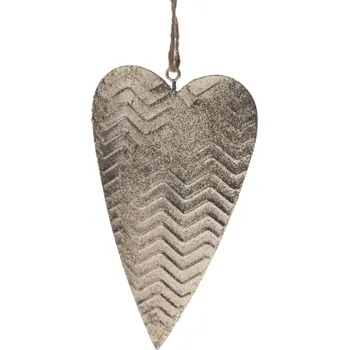 Vánoční dekorace Závěsná dekorace Srdce zlaté