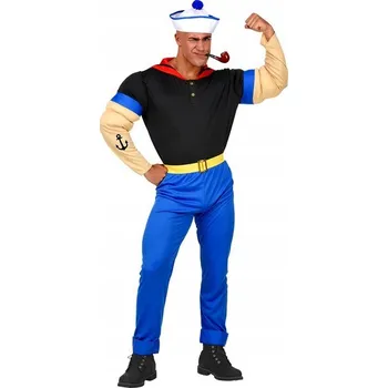 Karnevalový kostým KOSTÝM PAPAJ PAPÁJA NÁMOŘNÍKA NÁMOŘNÍK KALHOTEK xl