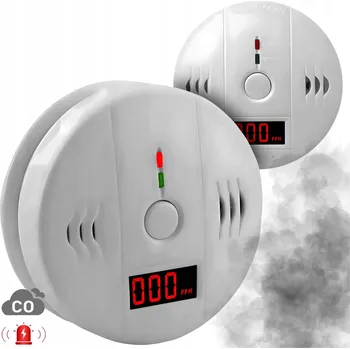 Zabezpečovací technika DETEKTOR OXIDU UHELNATÉHO SENZOR PLYNU BEZDRÁTOVÝ LCD ALARM