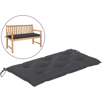 Zahradní lavice vidaXL Poduška na zahradní lavici antracitová 100 x 50 x 7 cm textil