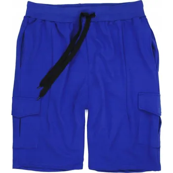 Pánské kraťasy LAVECCHIA teplákové bermudy pánské LV-2011 nadměrná velikost cargo kapsy mo