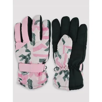 Rukavice Dámské lyžařské rukavice z ortalionu, zimní, silné, teplé NOVITI 20CM