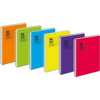 Diář MFP Paper s.r.o. blok se spirálou A6 linka 80 listů