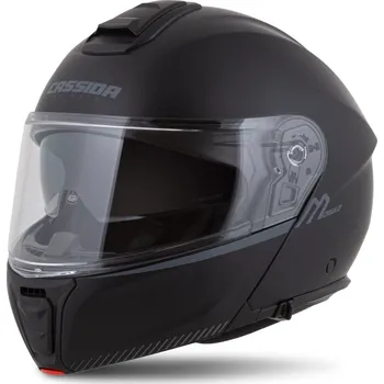 Helma na motorku Přilba Modulo 2.1 Compass, CASSIDA (černá matná/šedá, plexi s přípravou pro Pinlock) 2026 (Velikost: XL (61 až 62 cm))