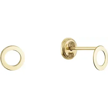 Náušnice Zlaté 14 karátové náušnice pecky kolečka 91A00082