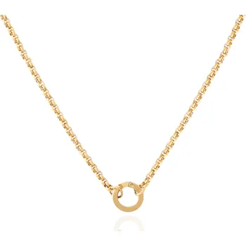 Řetízek Řetízek s karabinkou kulatý zlatý