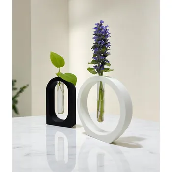 Váza Plantbee Mini vázy na množení Sora ovál černá