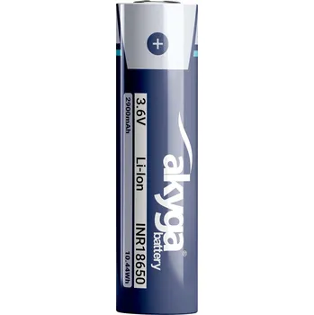 Článková baterie Li-Ion baterie INR18650 Akyga AKY2173 3.6V / 2900mAh