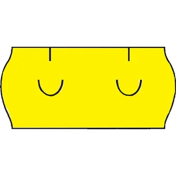 Papír Etikety do kleští UNI 26x12mm 1500 etiket žluté