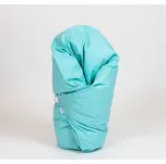 Tulimese Péřová zavinovačka tyrkysová VELIKOST ZAVINOVAČKY: VELIKOST 80X80 CM, VARIANTY PROVEDENÍ: ZAPÍNÁNÍ NA KNOFLÍKY