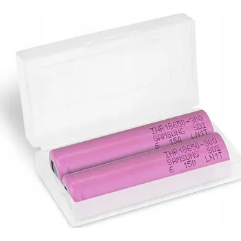 Článková baterie 2x Nabíjecí Baterie 18650 Li-ion 3000 mAh Samsung INR18650-30Q Článek BOX