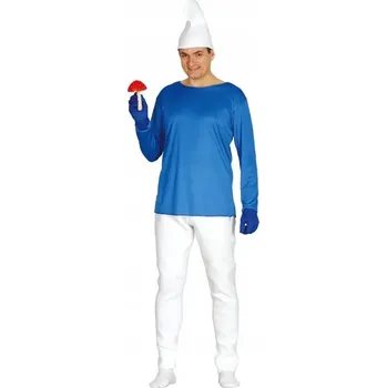 Karnevalový kostým Kostým šmoula šmoulinky s čepicí 3 EL. L