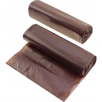 Pytle na odpadky LDPE pytle na odpad 60L 50 ks hnědé