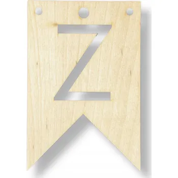 Obraz Dřevěná vlaječka s písmenem Ž - Velkoobchod Handmade