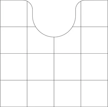 Koupelnová předložka Kleine Wolke koupelnová předložka CASSETTA - Navyblue, 55 x 55cm