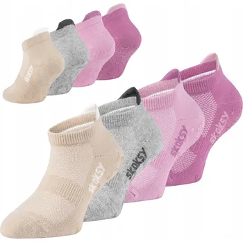 4x Protiskluzové Ponožky s ABS pro děti na cvičení, akrobacii, balet, velikost 24-29