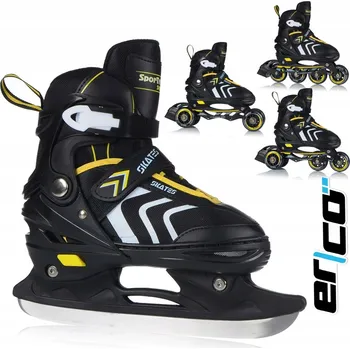 Kolečkové brusle NASTAVITELNÉ BRUSLE 4v1 KOLEČKOVÉ BRUSLE KOLEČKOVÉ BRUSLE BRUSLE 2V1 REKREAČNÍ GUMOVÉ 29-33