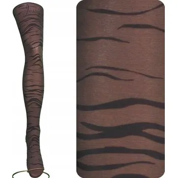 Dámské spodní prádlo Vzorované Punčocháče Calzamia 60den hnědé BRONZO velikost 3