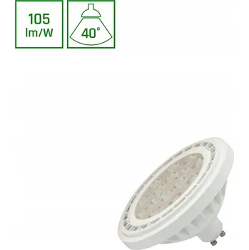 Žárovka LED žárovka AR111 patice GU10 230V 10W SMD 40 diod Teplá bílá