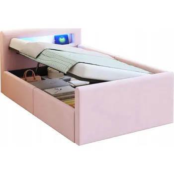 Postel Patrová postel Arhatreya moderní 90 x 200 cm růžová