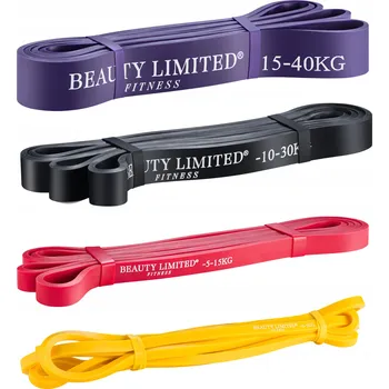 TRENAŽÉROVÉ GUMY POWER BAND POPRUHY FITNESS 4 KS 2–40 KG