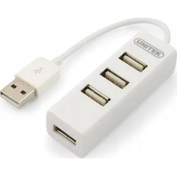 USB hub Unitek Y-2146 USB hub 4x USB 2.0 mini - bílý