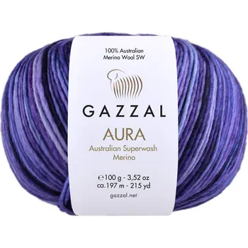 Příze Gazzal Příze Aura - 169 fialovo-modrá