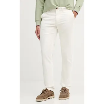 Dámské kalhoty Manšestrové kalhoty Tommy Hilfiger MW0MW40267 béžová 01X, vel. 34/34