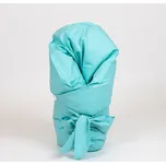 Tulimese Péřová zavinovačka tyrkysová VELIKOST ZAVINOVAČKY: VELIKOST 80X80 CM, VARIANTY PROVEDENÍ: ZAPÍNÁNÍ NA KNOFLÍKY A MAŠLI