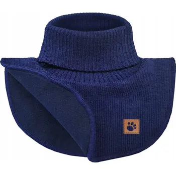 Šála Tmavě modrý Teplý ROLÁK NÁKRČNÍK ZIMNÍ šála FLEECE vel. 52-56 Univerzální 7-16 let