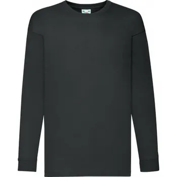 Tričko s dlouhým rukávem FRUIT of THE LOOM Bílé 3-4 roky