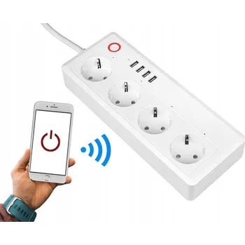 IP kamera Zásuvková lišta Lamex 1,8 m, 4 zásuvky