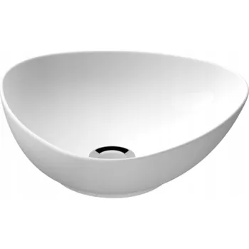 Umyvadlo Umyvadlo na desku asymetrické Cersanit Savio 40 cm bílé