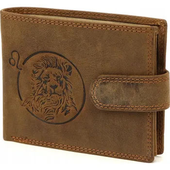 Peněženka NORDEE , přírodní kůže, hnědá - muž