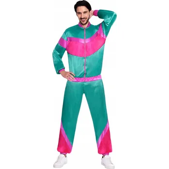 Karnevalový kostým Kostým pro dospělé "Trenér - Šusťáková Teplákovka - Retro 80. léta", Amscan