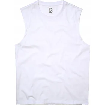 Pánské tričko Tričko Tank Top bez rukávů, boxerky Brandit Sleeveless - White 5XL