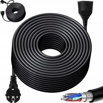 Napájecí kabel PRODLUŽOVACÍ KABEL STAVEBNÍ ZAHRADNÍ 3 x 2,5mm 30m SILNÝ