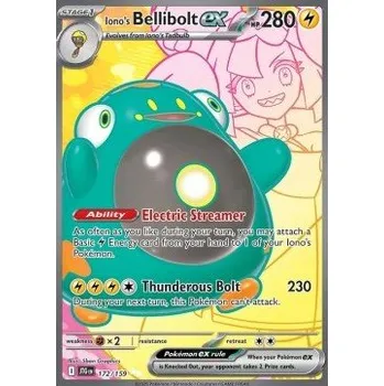 Sběratelská karetní hra Iono's Bellibolt ex 172/159