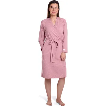 Dámský župan Moniel kimono/župan Dots růžový jednovelikostní