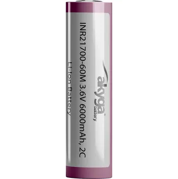 Článková baterie Li-Ion baterie INR21700 Akyga AKY2185 3.6V / 6000mAh